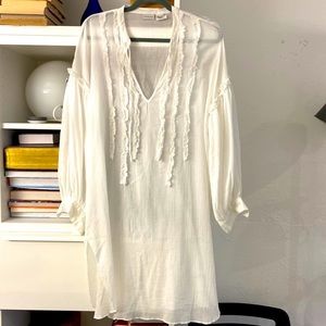 Newport News White Cotton Tunic size 14